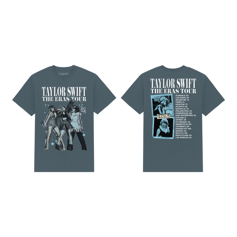 Taylor Swift The Eras Tour 1989 Album T-Shirt Front and Back
