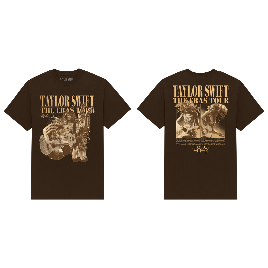 Taylor Swift | The Eras Tour Fearless (Taylor's Version) Album T-Shirt Front and Back