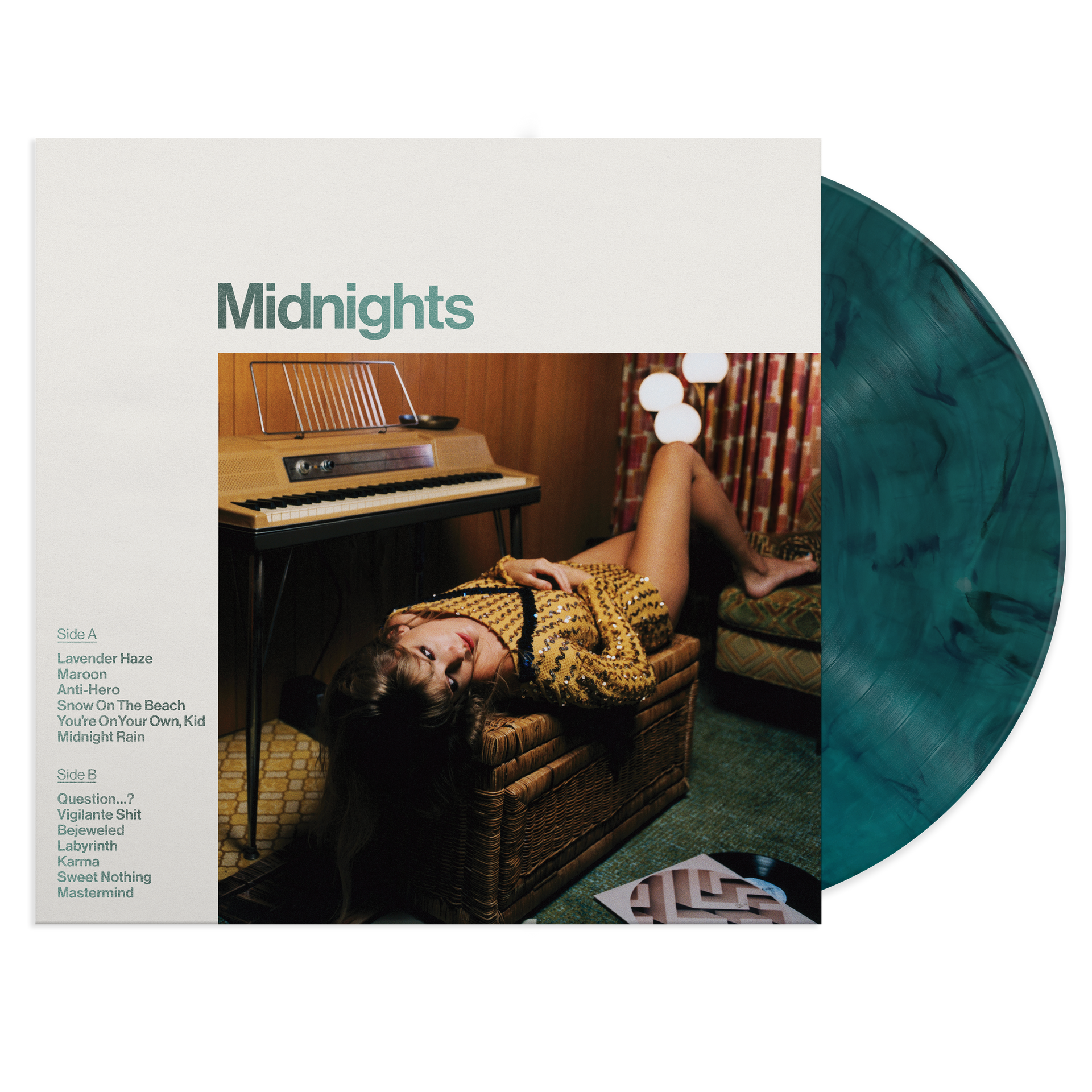 Taylor Swift Midnights Signed shops Jade Green Vinyl