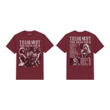 Taylor Swift The Eras Tour RED (Taylor's Version) Album T-Shirt Front and Back